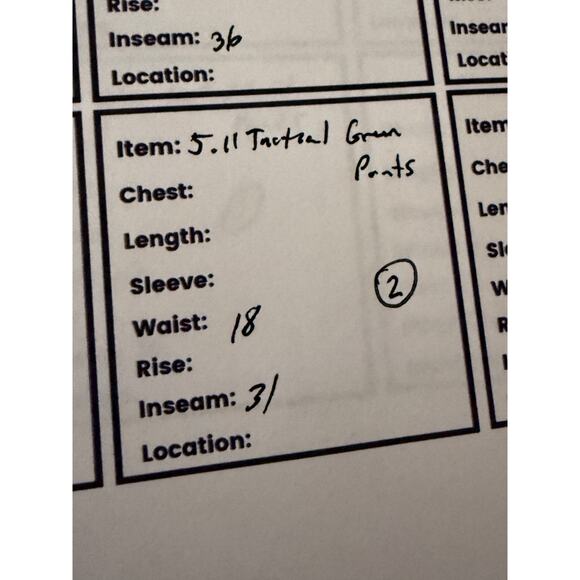 5.11 Tactical Series Cargo Pants Utility Zipper Pockets 74290 Green Mens 34x32 - Picture 3 of 9